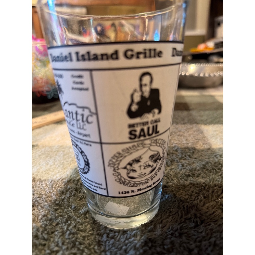 Daniel Island Grille Better Call Saul Pint Glass Charleston SC Blu Gorilla